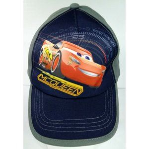 CARS Disney Pixar Lightning McQueen Adjustable Kid's Baseball Cap Hat blue gray